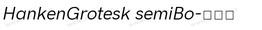 HankenGrotesk semiBo字体转换